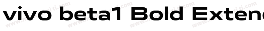 vivo beta1 Bold ExtendedVersion 10字体转换